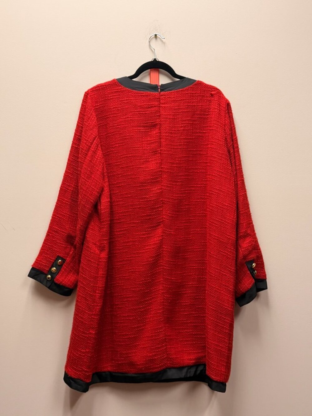 POMANDER PLACE Red Coco Tweed Bow Dress Size XXL NWT Retail $168 Tuckernuck - Picture 9 of 9